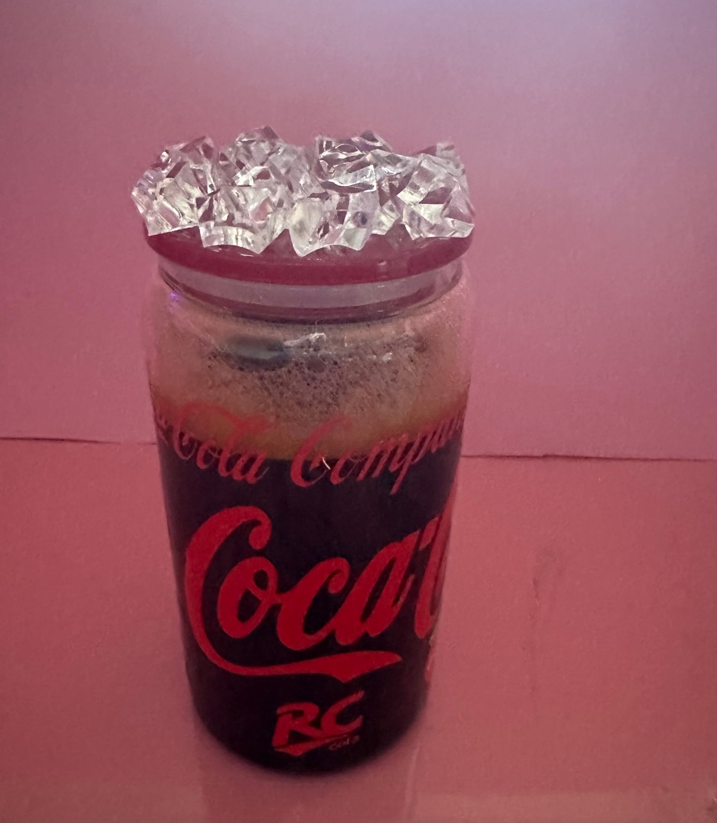 16oz Snow Globe Cup. Inspired Coca-cola glass cup.
