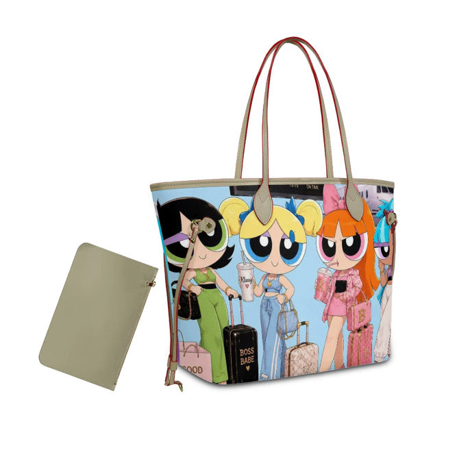 Klassy Girls Getaway Tote Bag.( Soft Blue)