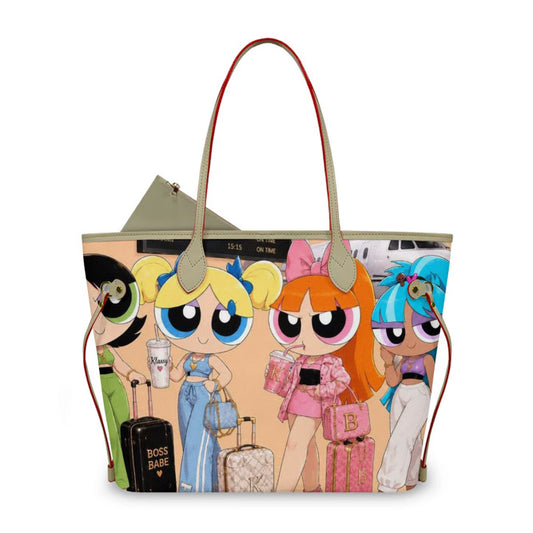 Klassy Gilrs Getaway Tote Bag.( Soft Orange)