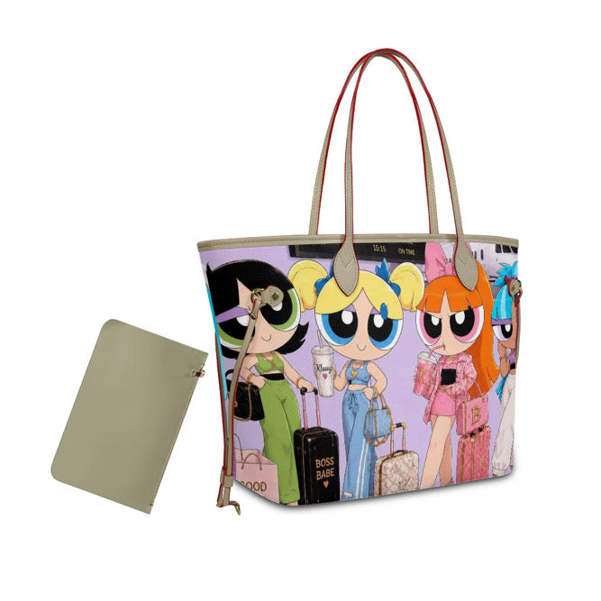 Klassy Girls Getaway Tote Bag. (Soft Purple).