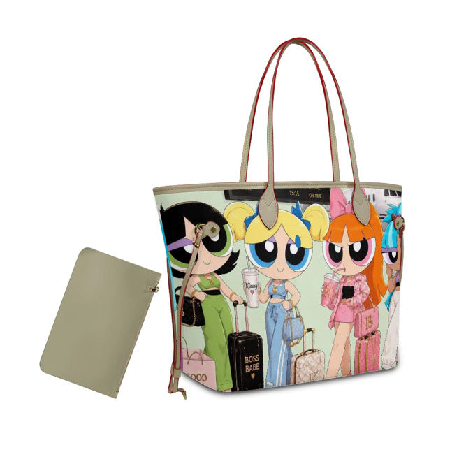 Klassy Girls Getaway Tote. (Soft Green)
