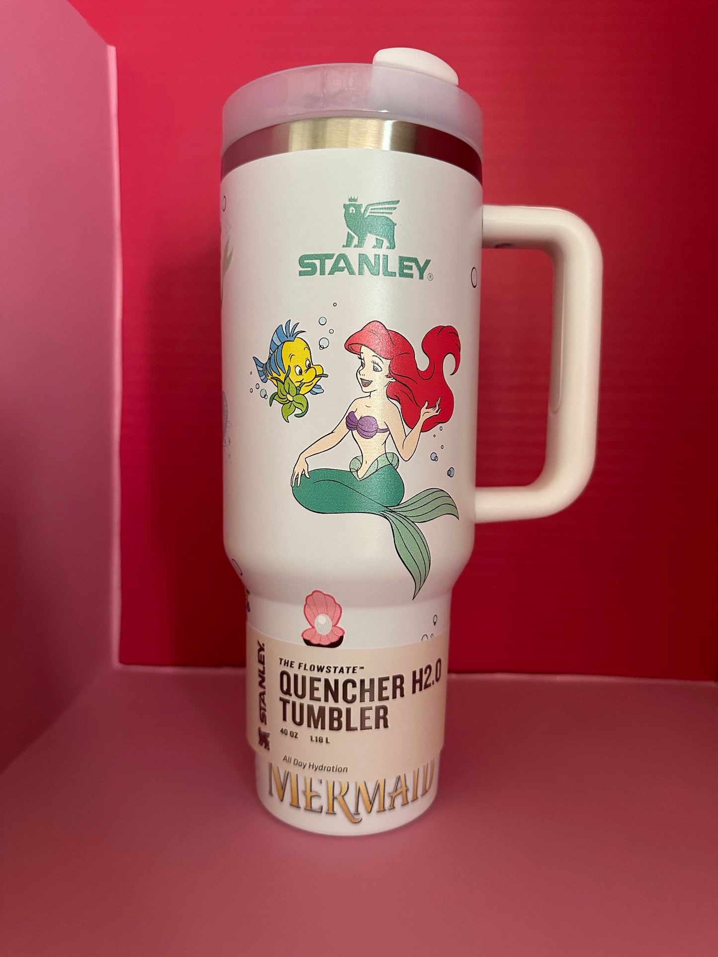 40oz Character Tumbler with Handle & Straw.