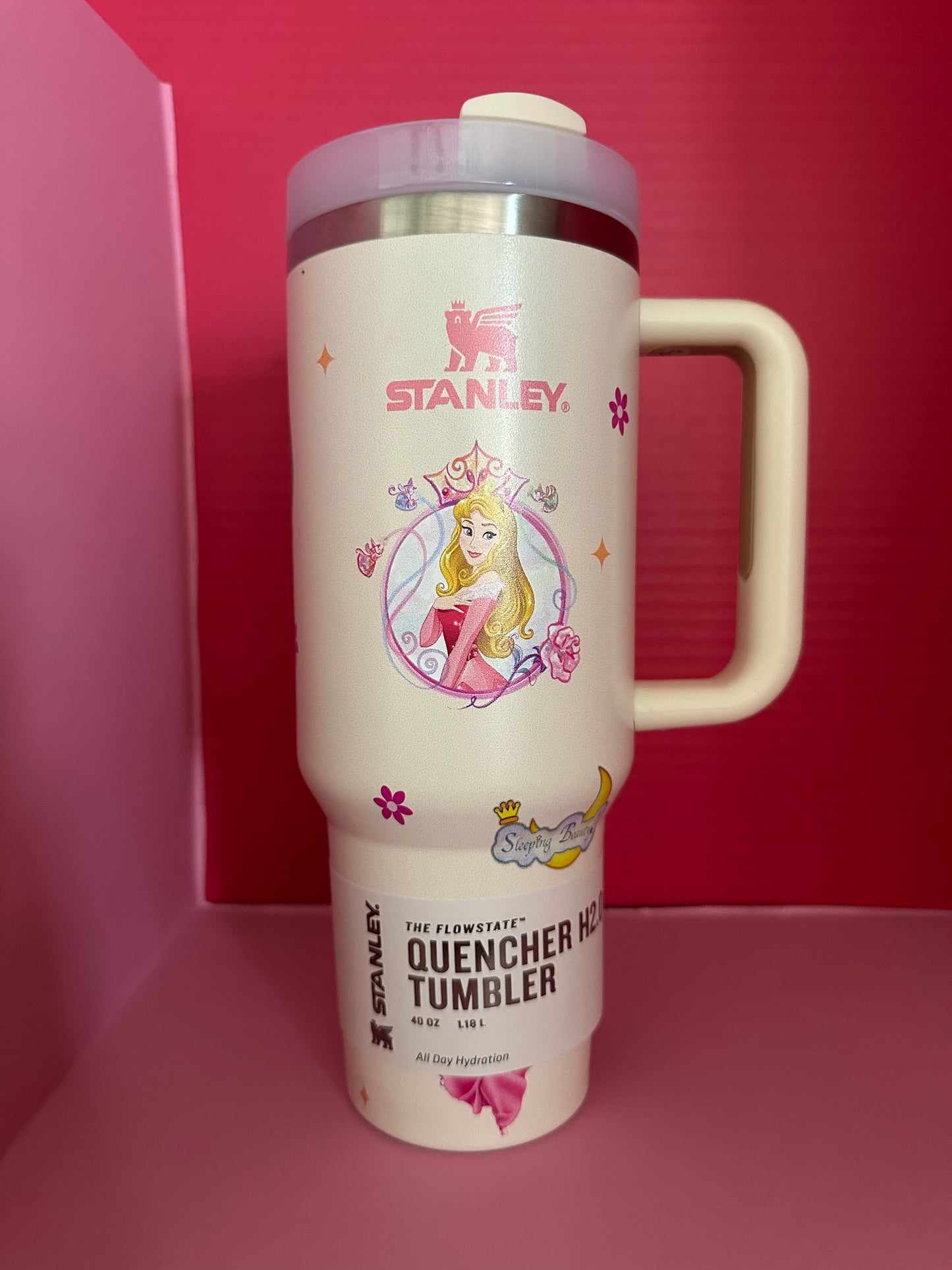 40oz Character Tumbler with Handle & Straw.