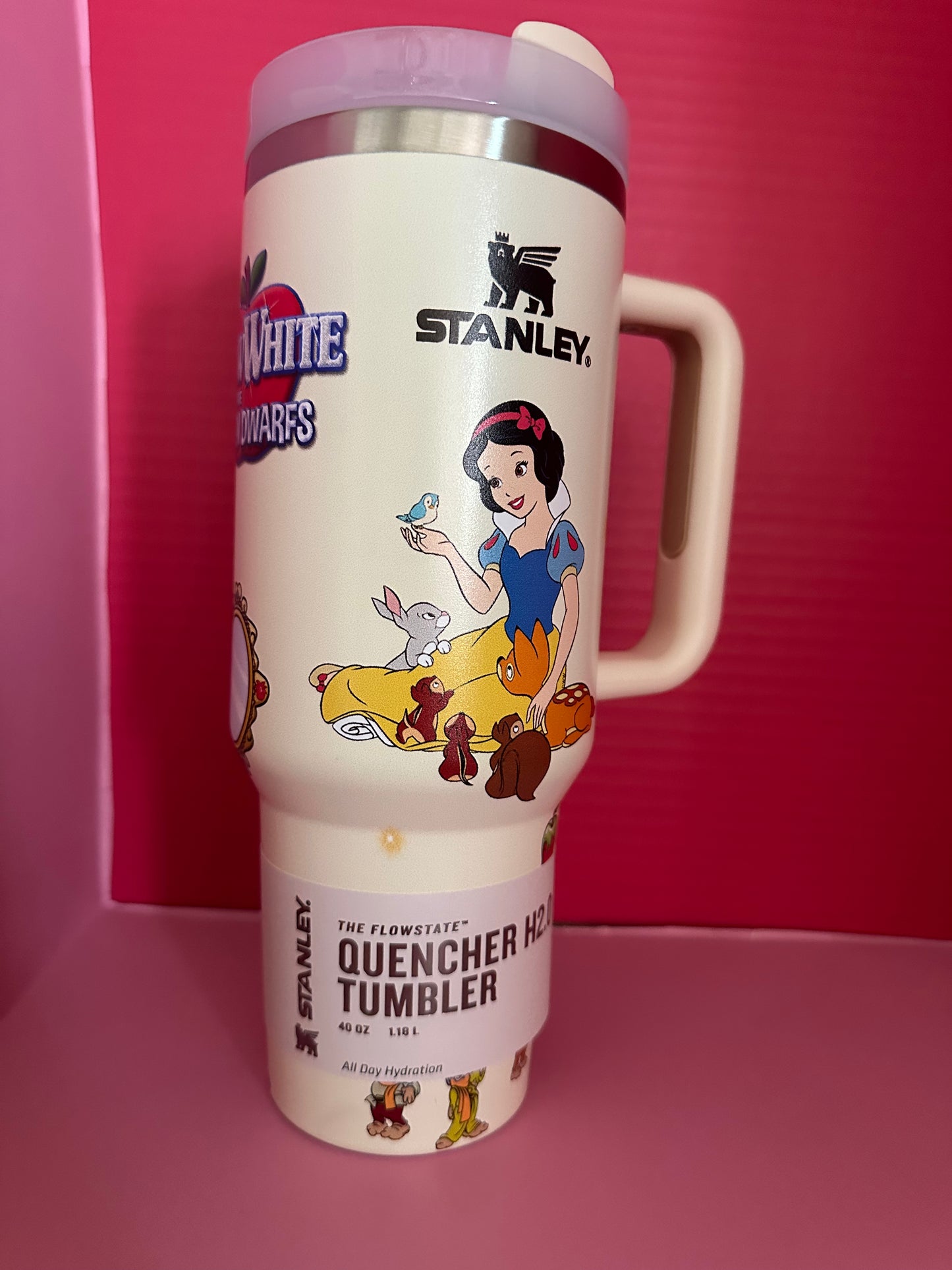 40oz Character Tumbler with Handle & Straw.